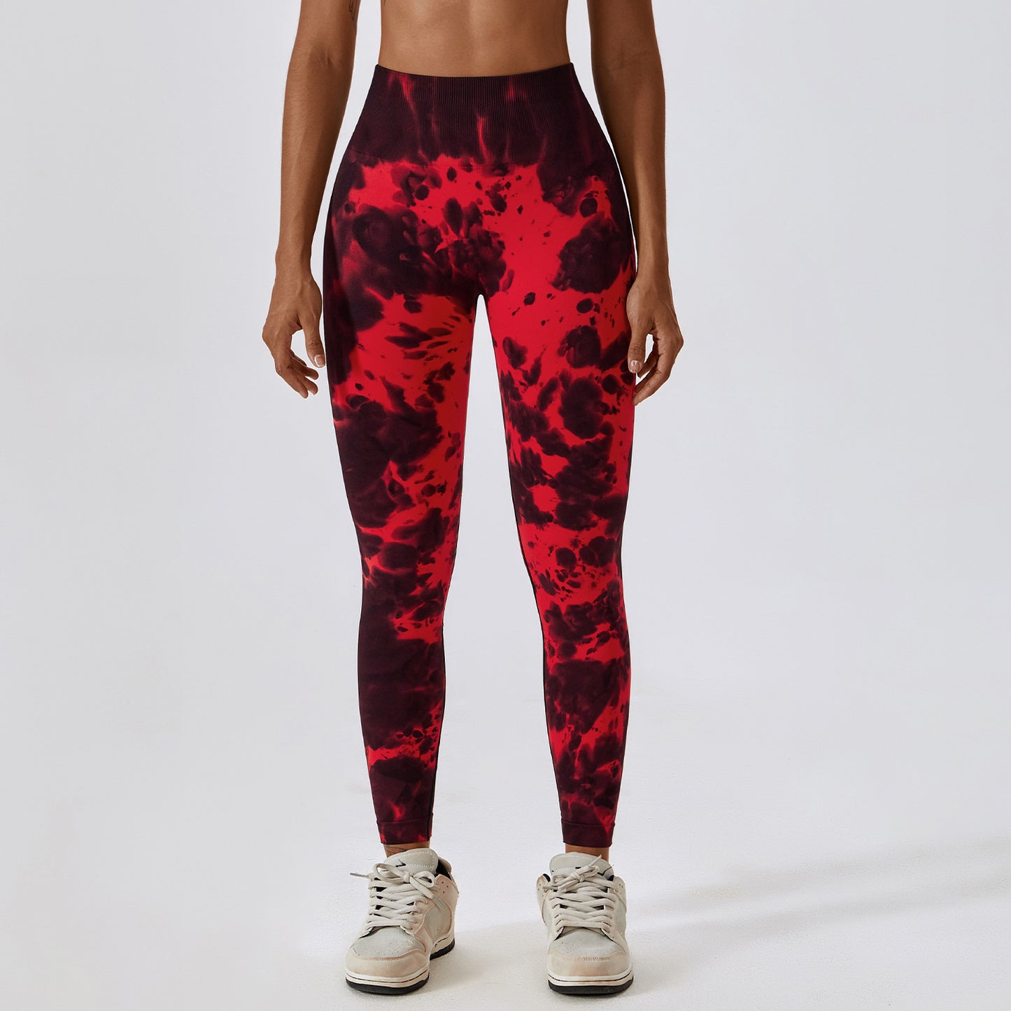 Tie-Dye Seamless High Waist Yoga Leggings